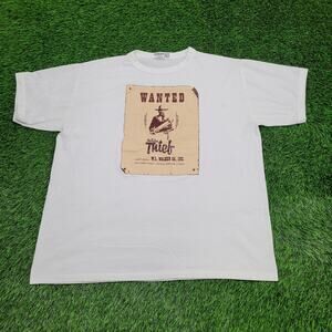 Vintage 80s Tulsa Thief Shirt 2XL 26x29 Wanted Poster